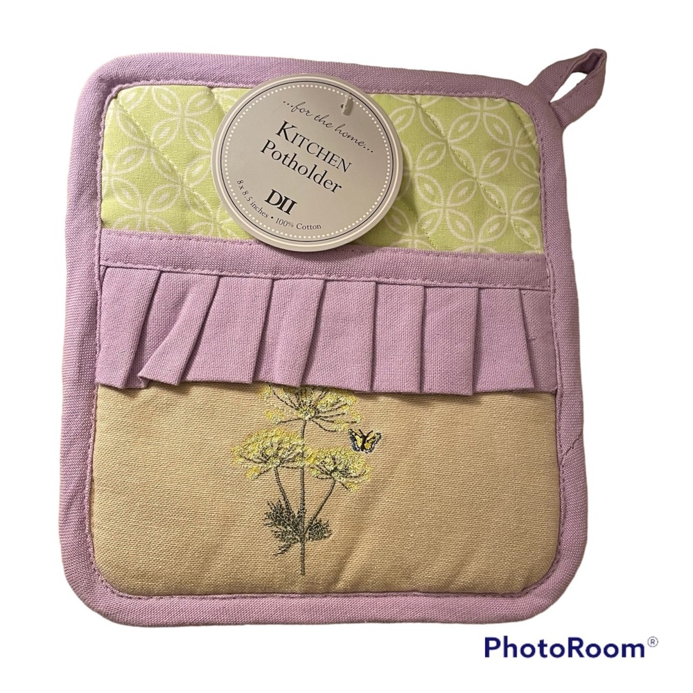 Spring Motif Cotton Pot Holders
